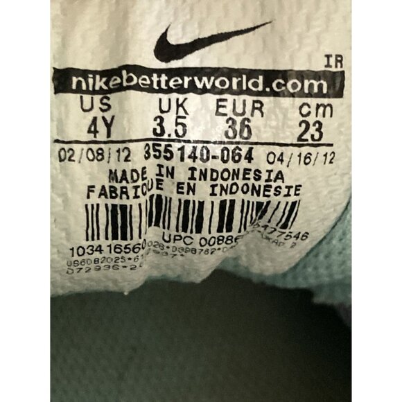 Nike Air 355140 Youth Size 4Y Gray Pink Accents Mesh Running  sneakers Shoes - Picture 8 of 8